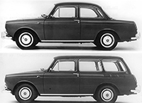 rozdíl mezi VW 1500 Notchback a VW Variant